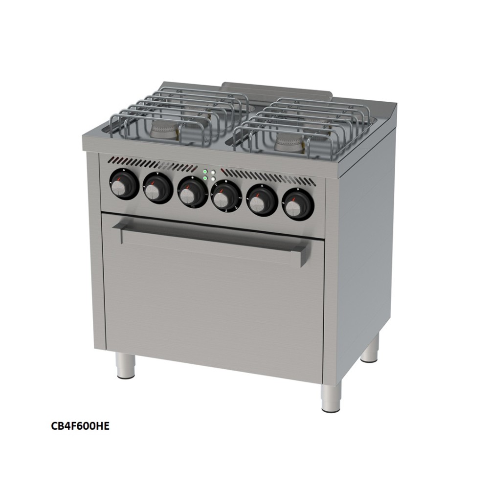 COCINA GAS CON HORNO SERIE 600 BASIC HR