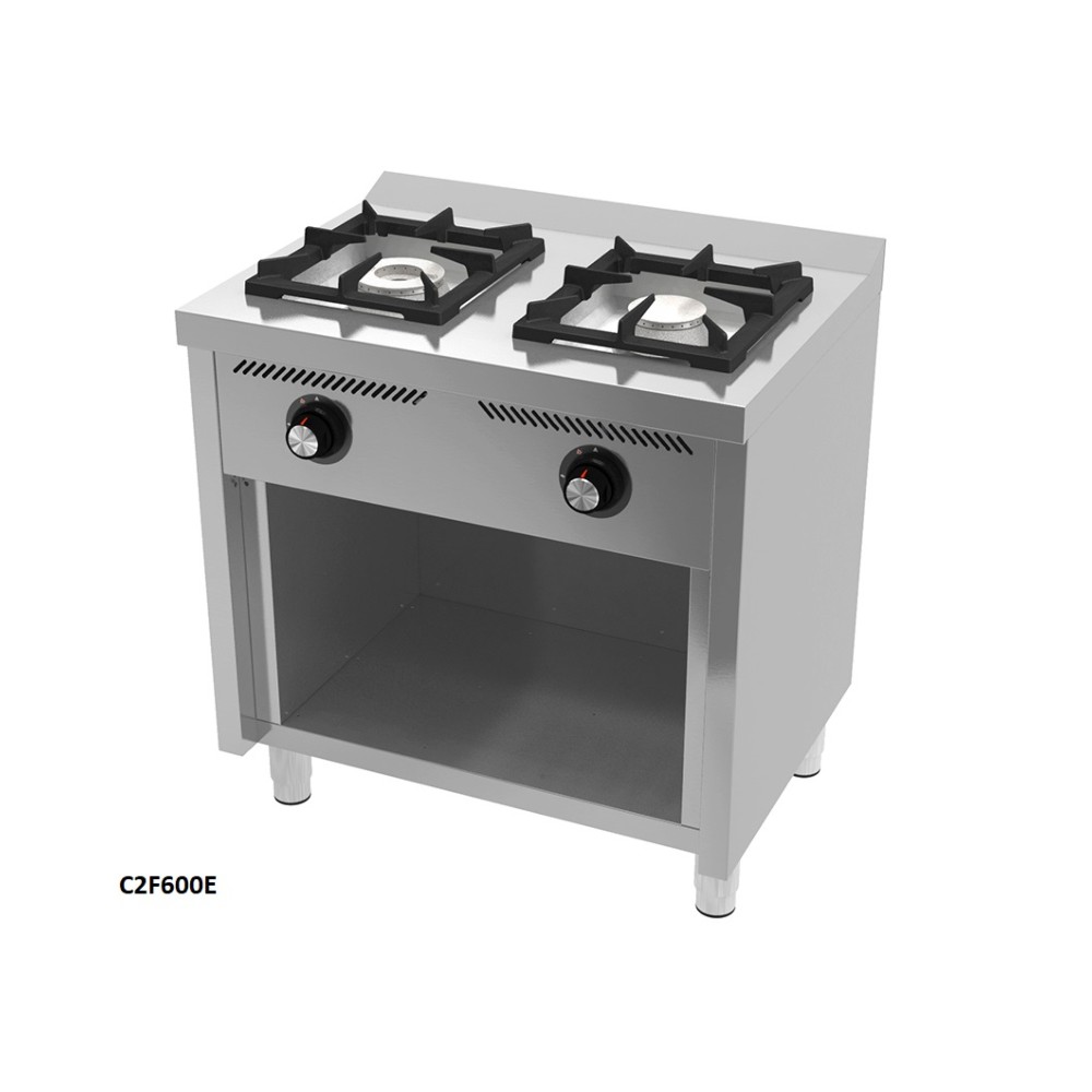 cocina gas con soporte serie 600 hr fainca